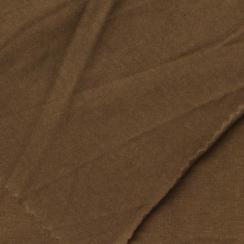 Cotton Polyester Jersey Knit Fabric, 150 gsm, 175 cm — Brown