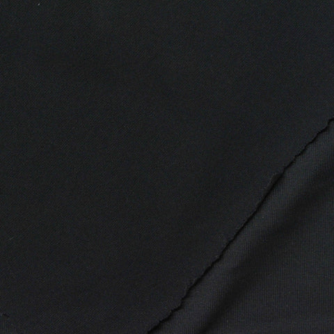 Nylon Stretch Jersey Knit Fabric, 220 gsm, 180 cm — Black