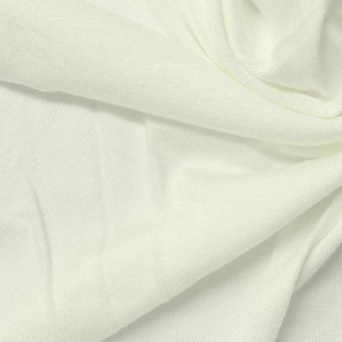Viscose Stretch Jersey Knit Fabric, 175 gsm, 165 cm — White