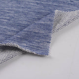 Heathered Blue Marl French Terry, Poly-Cotton — photo 2