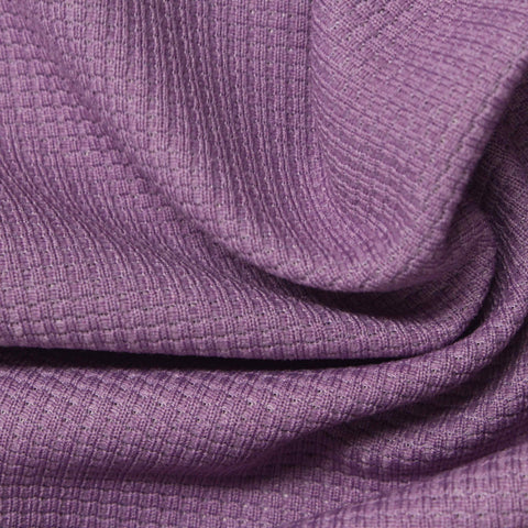 100% Polyester Waffle Knit Fabric, 280 gsm, 185 cm — Purple