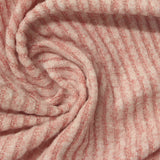 Brushed Viscose Polyester Stretch Rib Knit Fabric, 170 gsm, 156 cm — Pink — photo 2