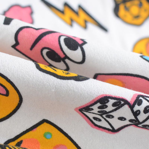 Cotton Stretch Twill Fabric, 250 gsm, 147 cm — White