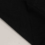 Polyester Viscose Chunky Knit Fabric, 240 gsm, 160 cm — Black — photo 2