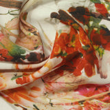 Orange Bold-Floral Woven, Polyester — photo 2