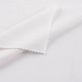 Polyester Stretch Jersey Knit Fabric, 227 gsm — White — photo 2