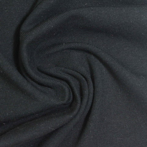 Black Rib Knit, Cotton