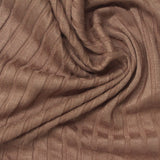 100% Tencel Lyocell Rib Knit Fabric, 143 gsm, 150 cm — Brown — photo 2