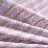 Marled Grey Horizontal-Stripe Chunky Knit, Polyester — photo 2