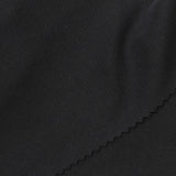 Washed Viscose Polyester Stretch Rib Knit Fabric, 135 gsm, 170 cm — Black — photo 2