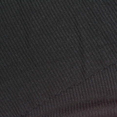 Black Rib Knit, Viscose