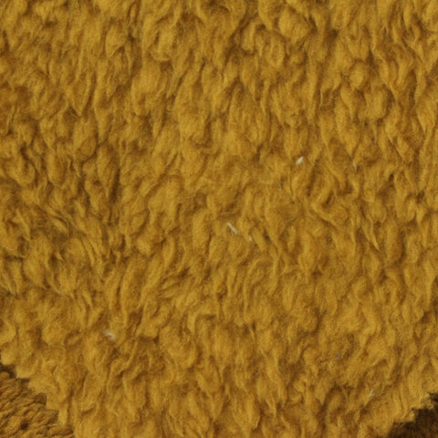 100% Polyester Sherpa Fleece Fabric, 260 gsm, 165 cm — Khaki