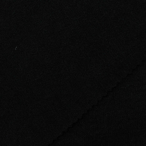 Nylon Stretch Jersey Knit Fabric, 240 gsm, 170 cm — Black