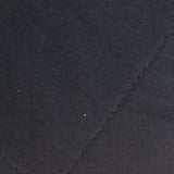 Cotton Polyester Stretch French Terry Fabric, 190 gsm — Black — photo 2
