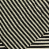 Black Horizontal-Stripe Knit, Poly-Viscose — photo 2