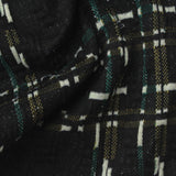 Black Plaid Jacquard, Polyester — photo 2