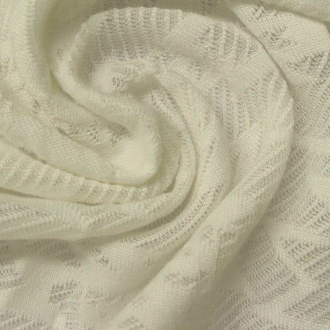 Cream Tone-on-Tone Jacquard, Polyester