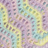 Pastel Pink Stripes Pointelle Knit, Polyester — photo 2