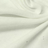 Cotton Stretch Rib Knit Fabric, 177 gsm, 95 cm — Beige — photo 2