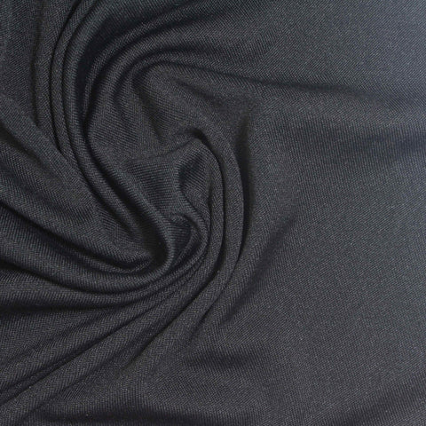 Brushed Polyester Stretch Milk Silk Knit Fabric, 100 gsm, 165 cm — Grey