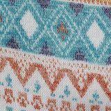 Orange Geometric Knit, Polyester — photo 2