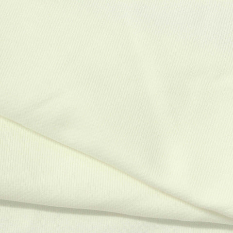 100% Cotton French Terry Fabric, 370 gsm, 175 cm — White