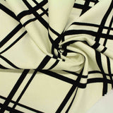 Flocked Viscose Nylon Stretch Ponte Knit Fabric, 310 gsm, 150 cm — Beige — photo 2