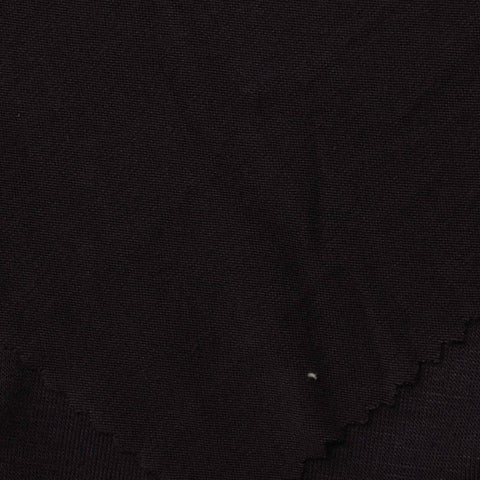 Viscose Stretch Jersey Knit Fabric, 184 gsm, 160 cm — Black