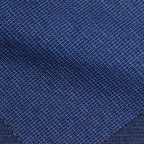 Dark Blue Marl Jacquard, Poly-Viscose, 280 gsm