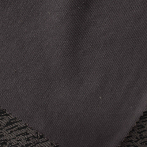 Dark Grey Dashes French Terry, Poly-Cotton