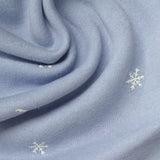 Printed Brushed Cotton Polyester French Terry Fabric, 280 gsm, 185 cm — Blue — photo 2
