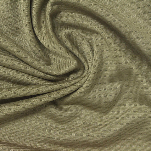 Olive Green Textured-Dot Mesh, Polyester