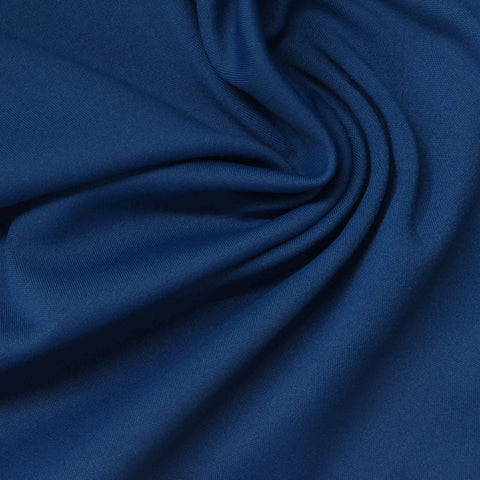 Polyester Stretch Sateen Fabric, 280 gsm, 160 cm — Navy