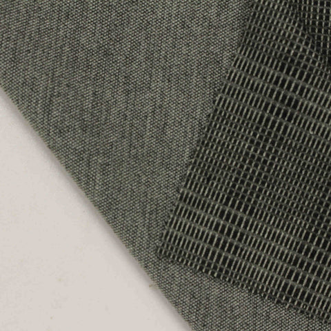 Plaid Polyester Viscose Stretch Knit Fabric, 330 gsm, 150 cm — Black