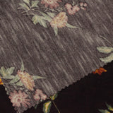 Red Floral Chunky Knit, Polyester — photo 2