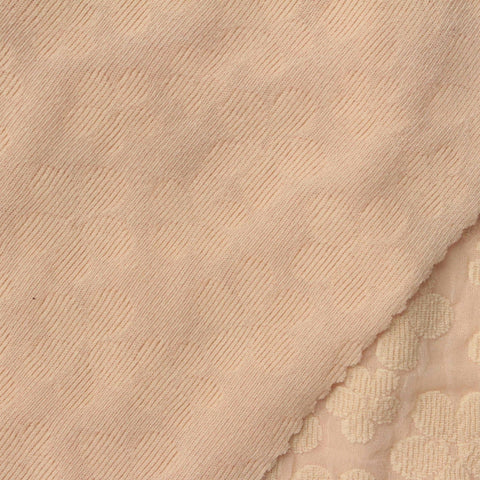 Beige Floral Jacquard, Poly-Nylon