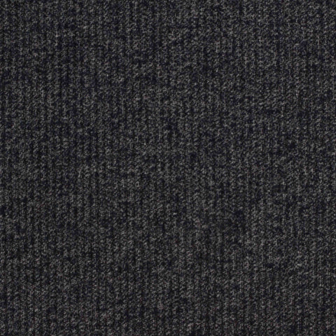 Navy Marl Chunky Knit, Poly-Cotton, 325 gsm