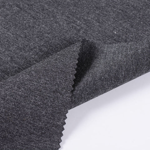 Dark Grey Marl Ponte Knit, Viscose-Nylon, 370 gsm, 150 cm