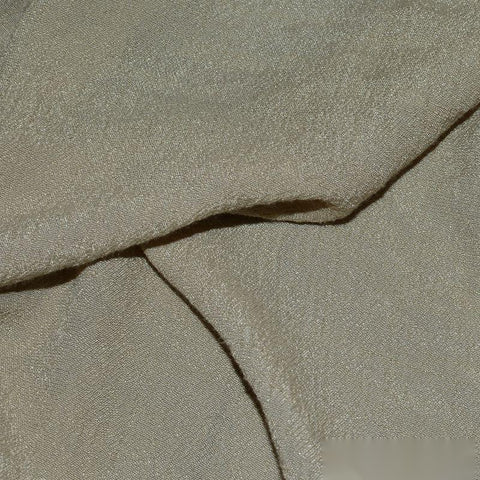 Slub Viscose Polyester Woven Fabric, 85 gsm, 142 cm — Khaki