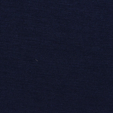 Polyester Stretch Jersey Knit Fabric, 185 gsm, 160 cm — Navy