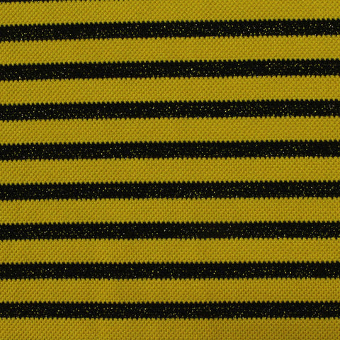Yellow Glitter-Stripe Knit