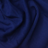 Polyester Stretch Linen-Look Fabric, 240 gsm, 160 cm — Navy — photo 2