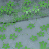 Green Floral Mesh, Polyester — photo 2