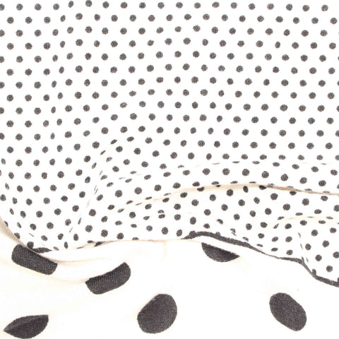 Black Dots Jersey Knit, Polyester, 192 gsm, ref EF-213614