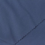 Brushed Polyester Stretch Sateen Fabric, 230 gsm, 150 cm — Navy — photo 2