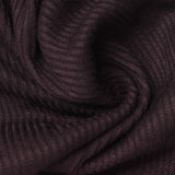 Brushed Polyester Stretch Rib Knit Fabric, 230 gsm — Brown — photo 2