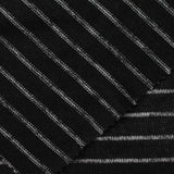White Horizontal-Stripe Knit, Polyester — photo 2