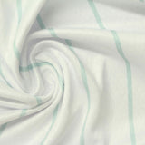 Light Blue Vertical-Stripe Birdseye Knit, Polyester — photo 2