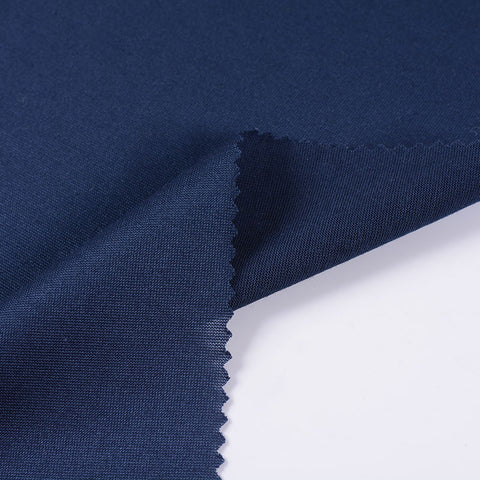 Polyester Cotton Jersey Knit Fabric, 150 gsm, 155 cm — Navy