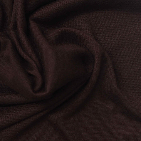 Polyester Viscose Jersey Knit Fabric, 140 gsm, 184 cm — Brown